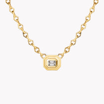 Staircase Diamond Chain Necklace