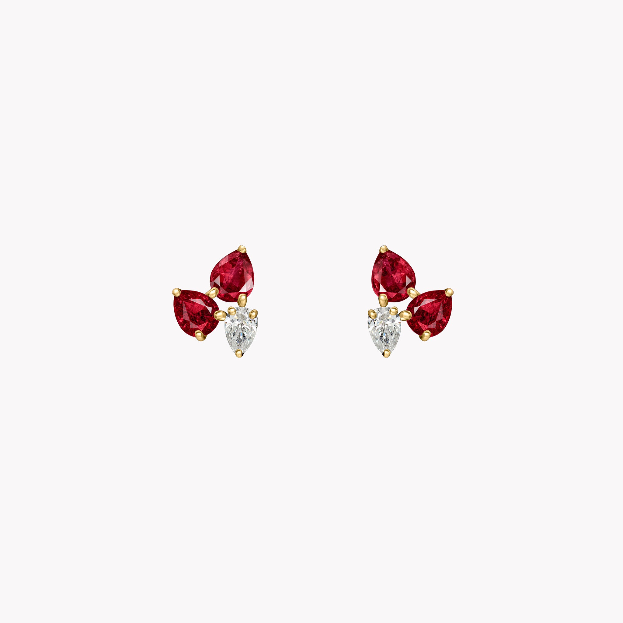 Harry Winston Diamond Ruby Earrings Drop Harry Winston Diamond