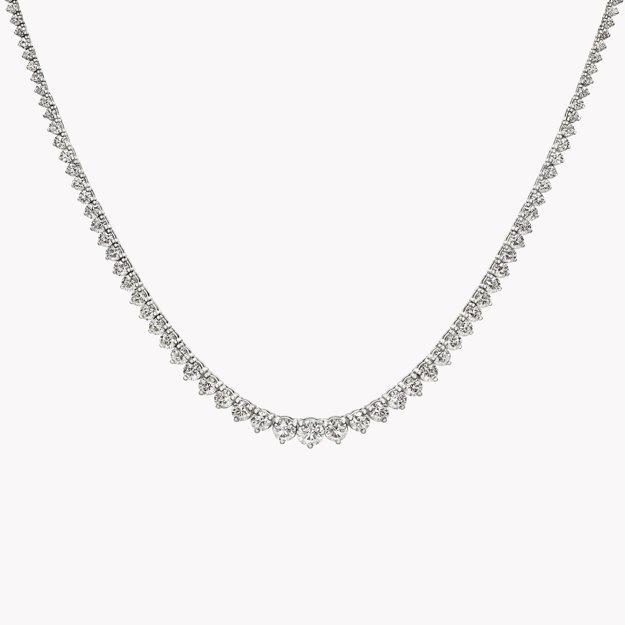 Large Graduated Diamond Necklace