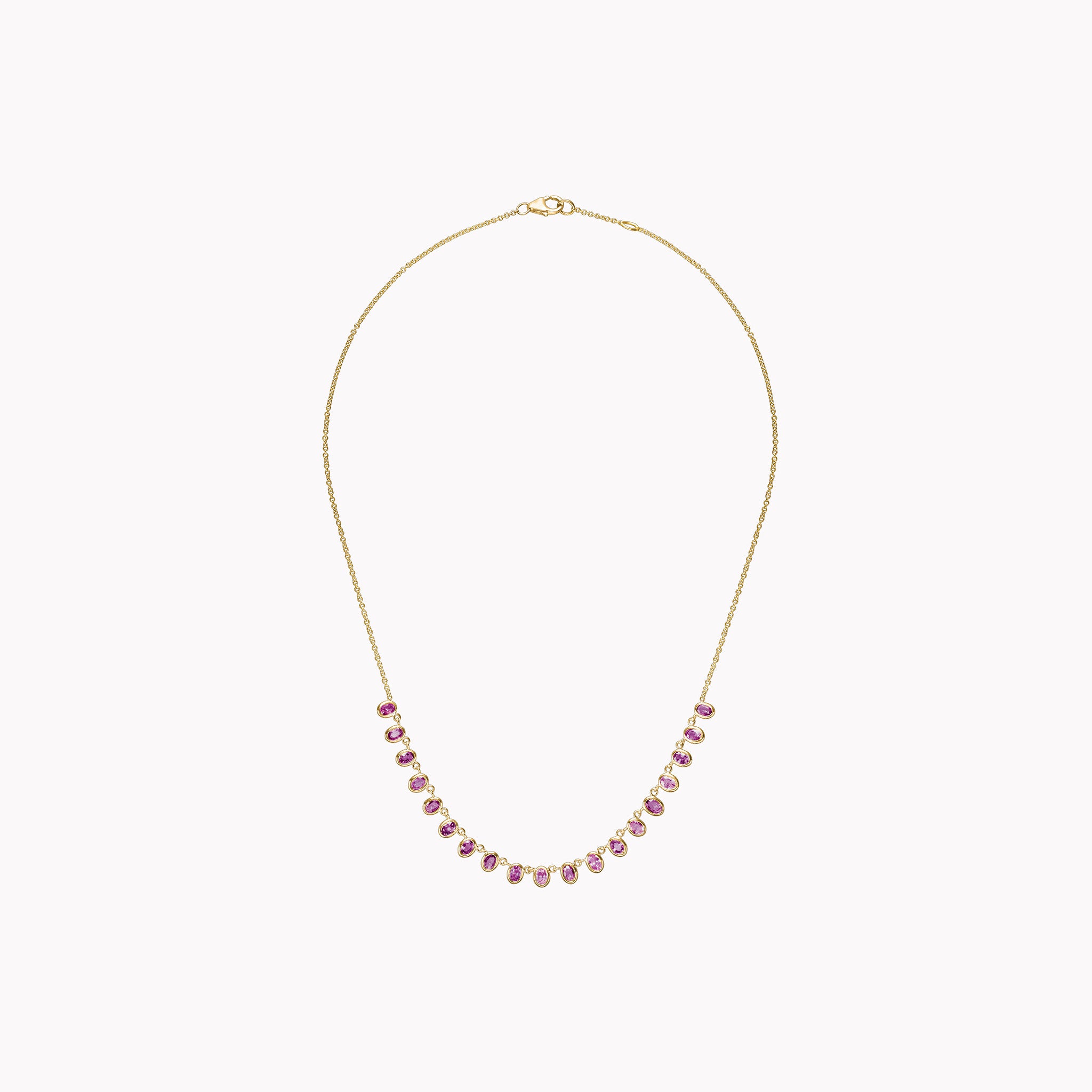 The Lena Petite Pink Sapphire Necklace