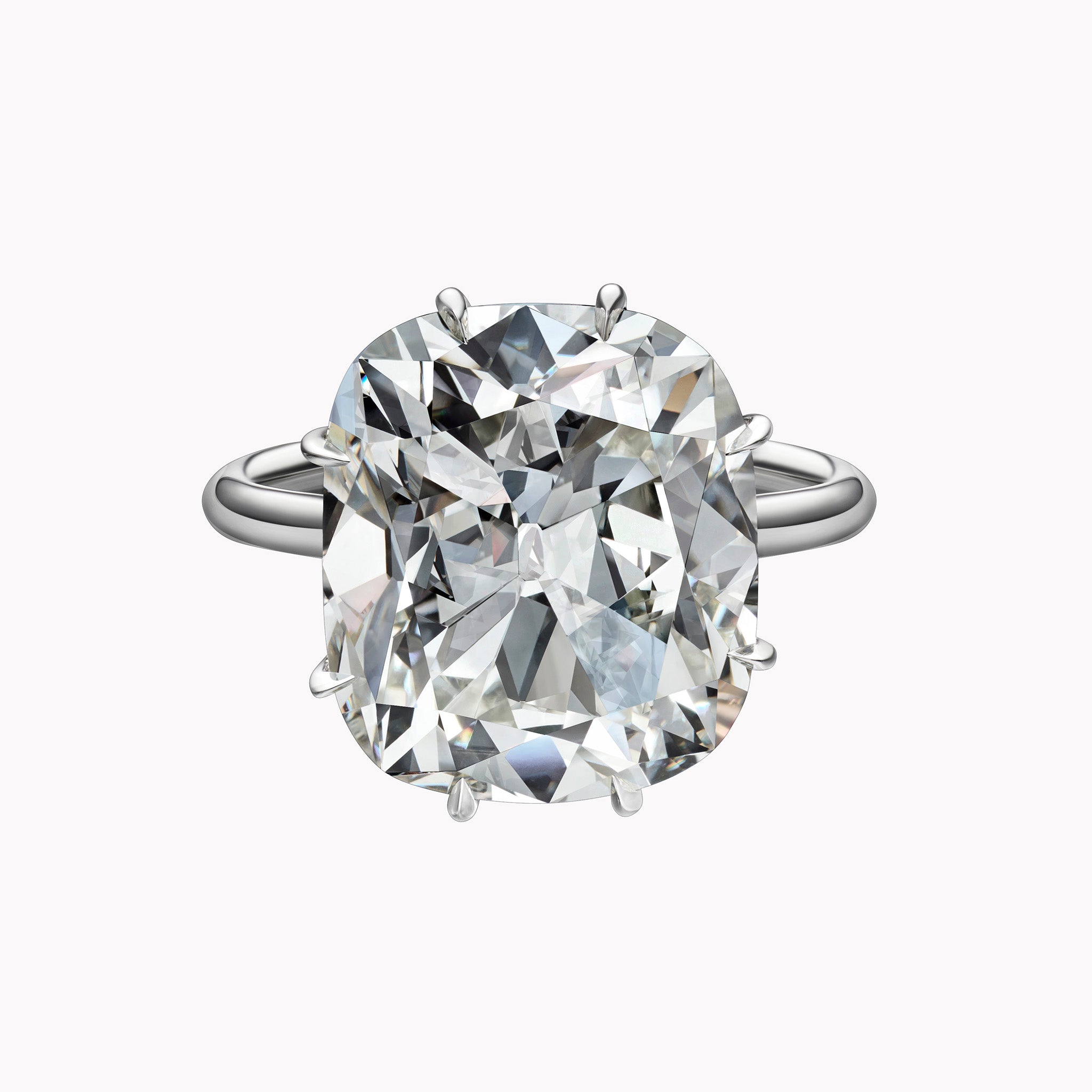 Cushion brilliant cut diamond ring Clearance