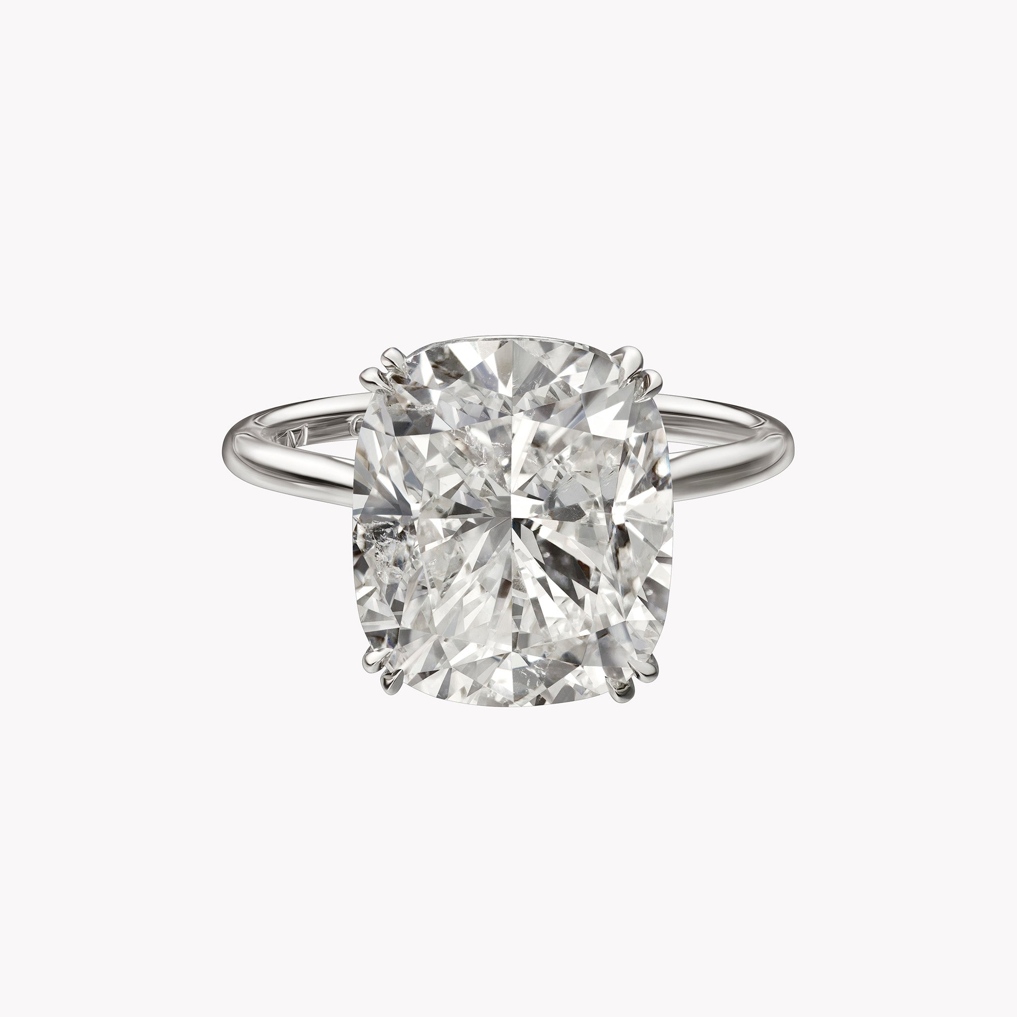 Material Good Cushion Cut Solitaire Engagement Ring