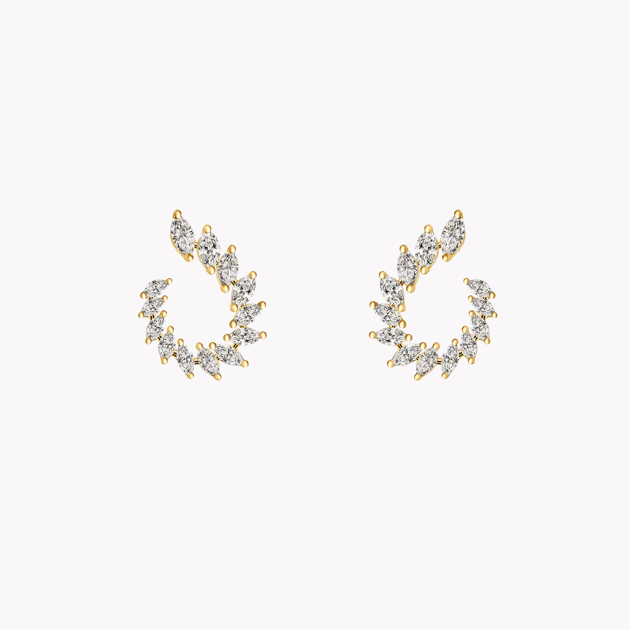 Graduated Marquise Diamond Earrings