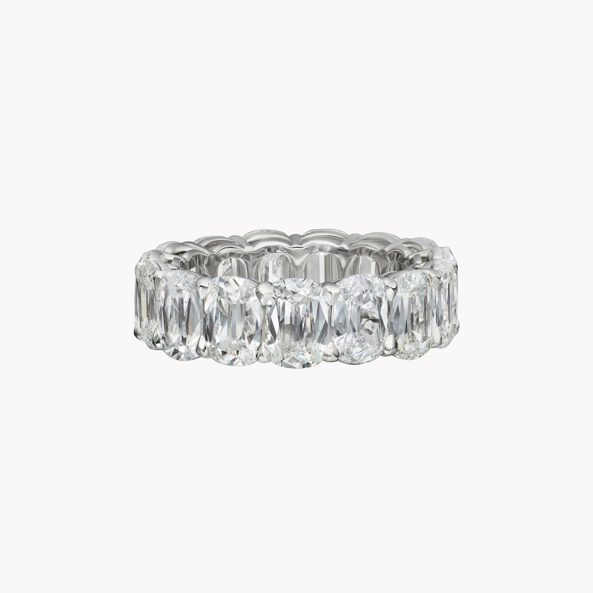 Material Good Antique Cushion Cut Diamond Eternity Band