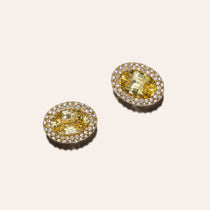 The Celeste Yellow Sapphire Studs