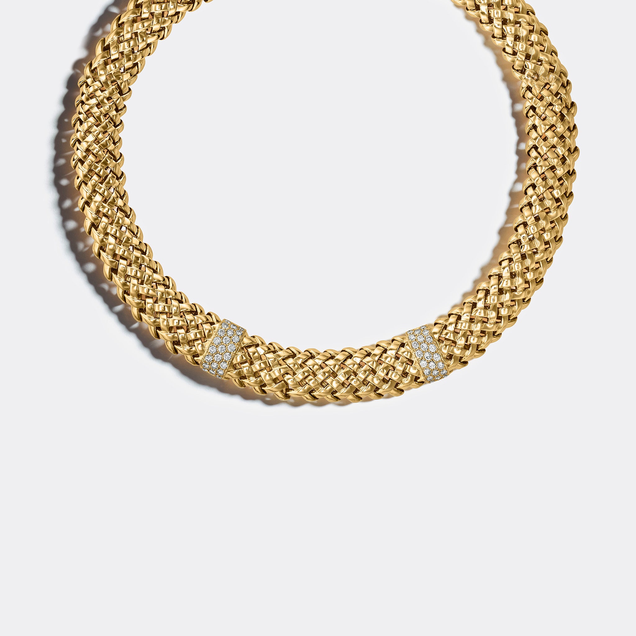 1980's Tiffany & Co. Vannerie Basket Weave Necklace