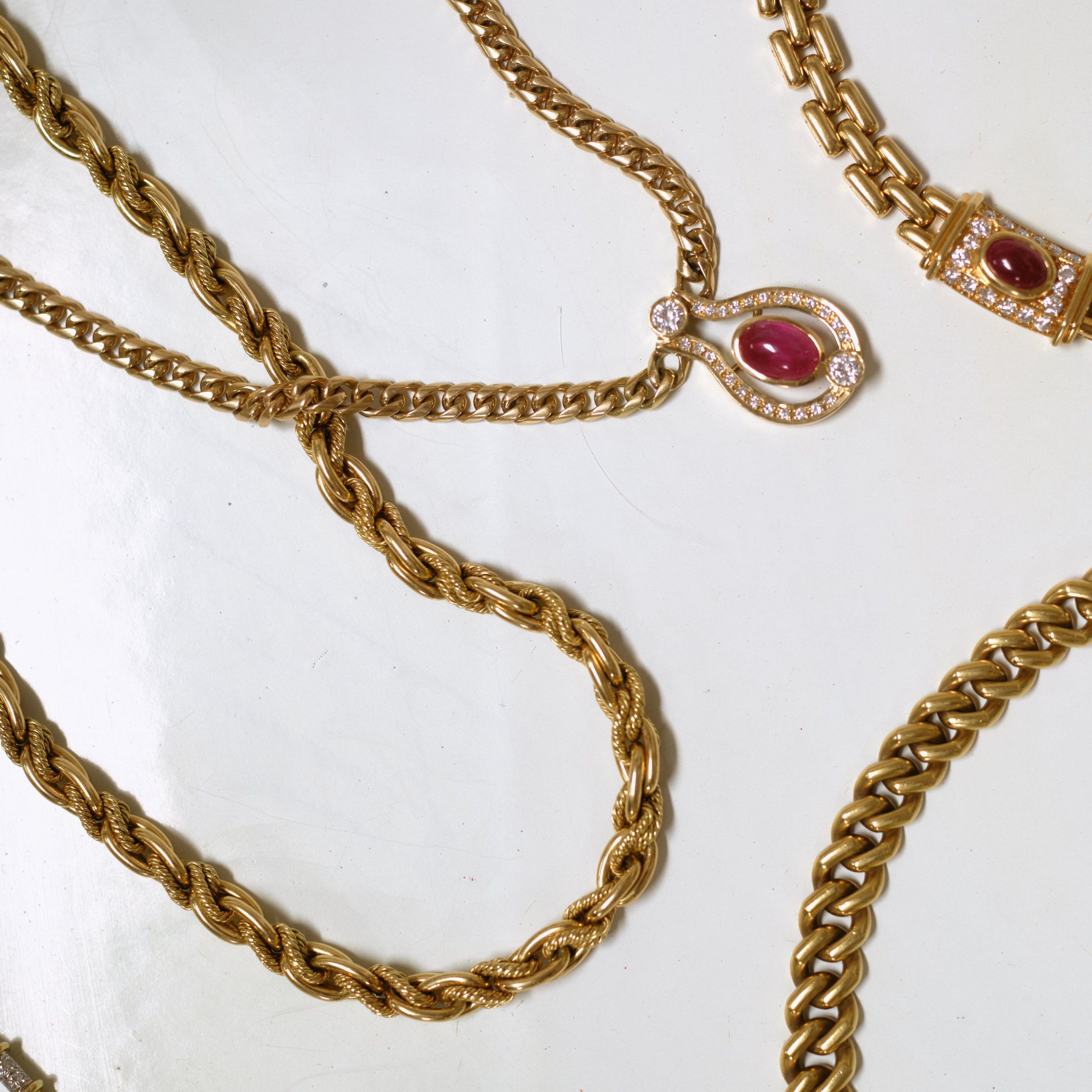 Vintage 1960s French Gold Chain Necklace