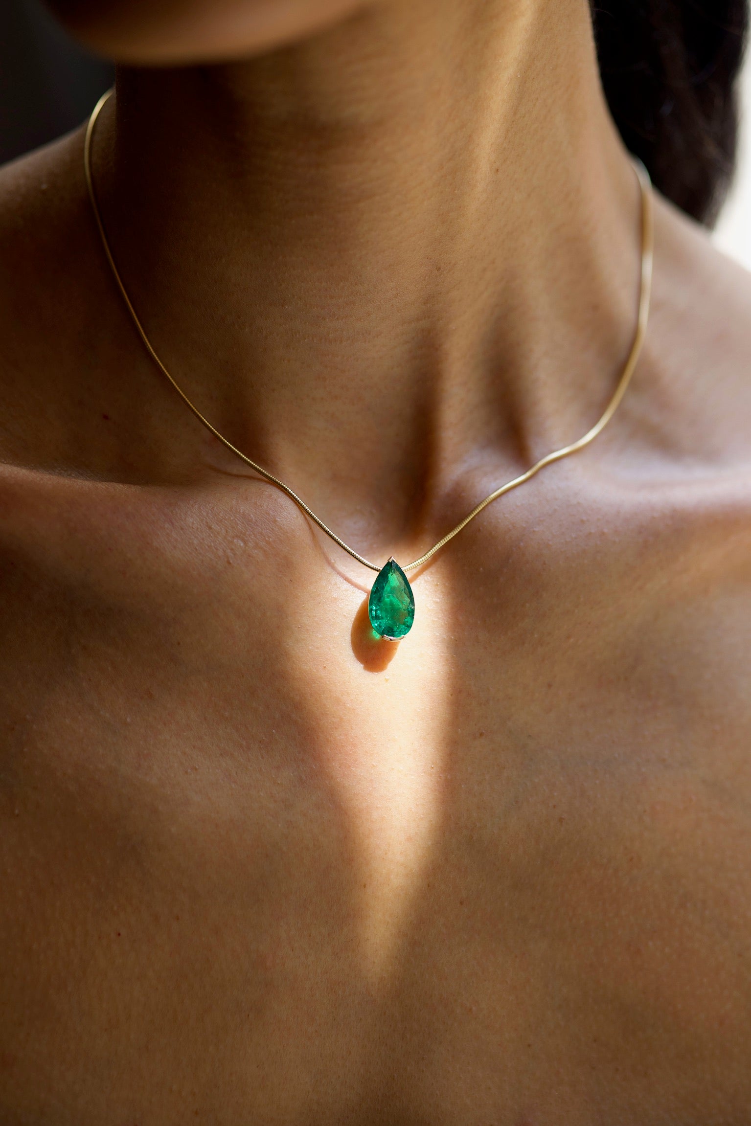 The Muse Emerald Pendant