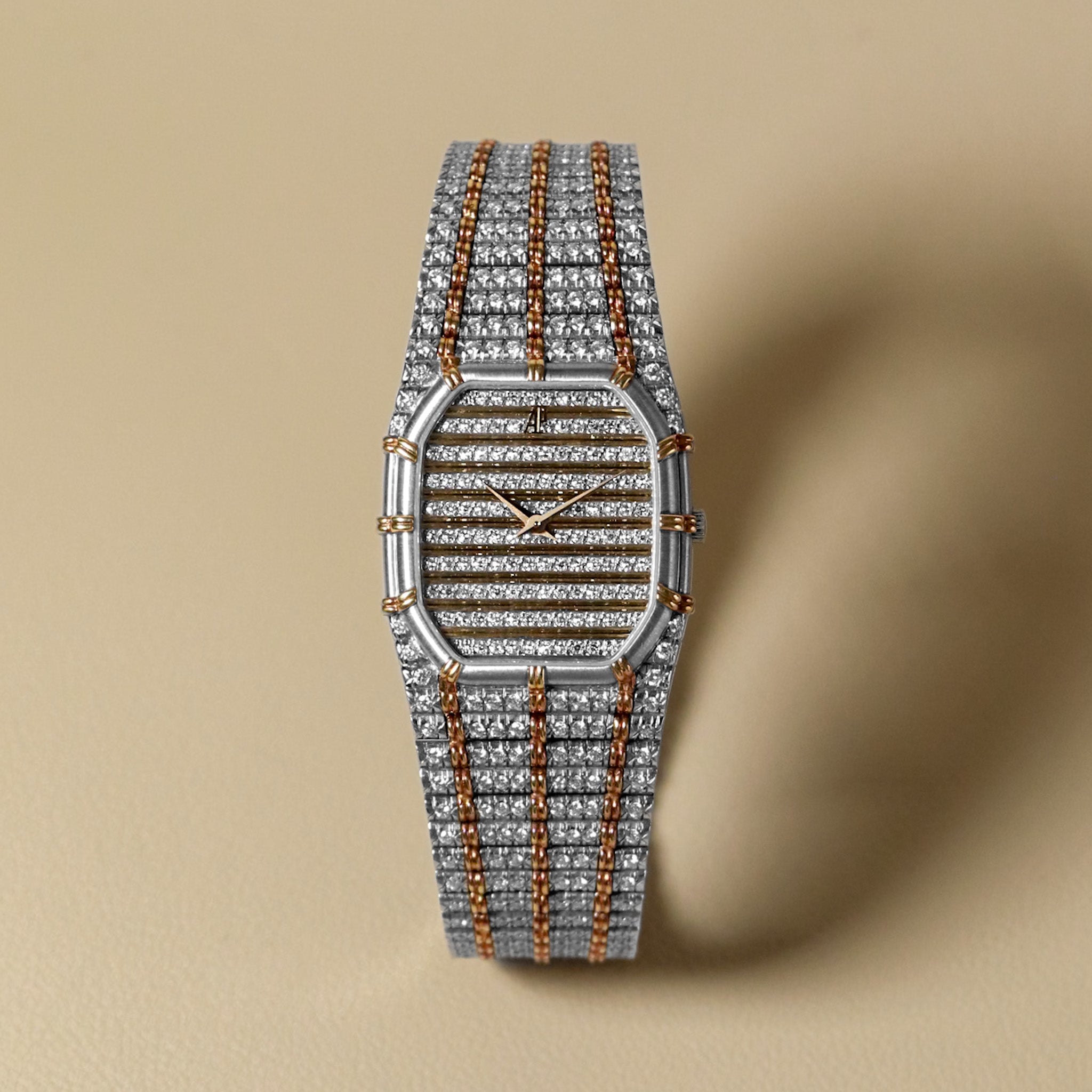 Audemars Piguet Bamboo Diamond-Set White Gold and Yellow Gold