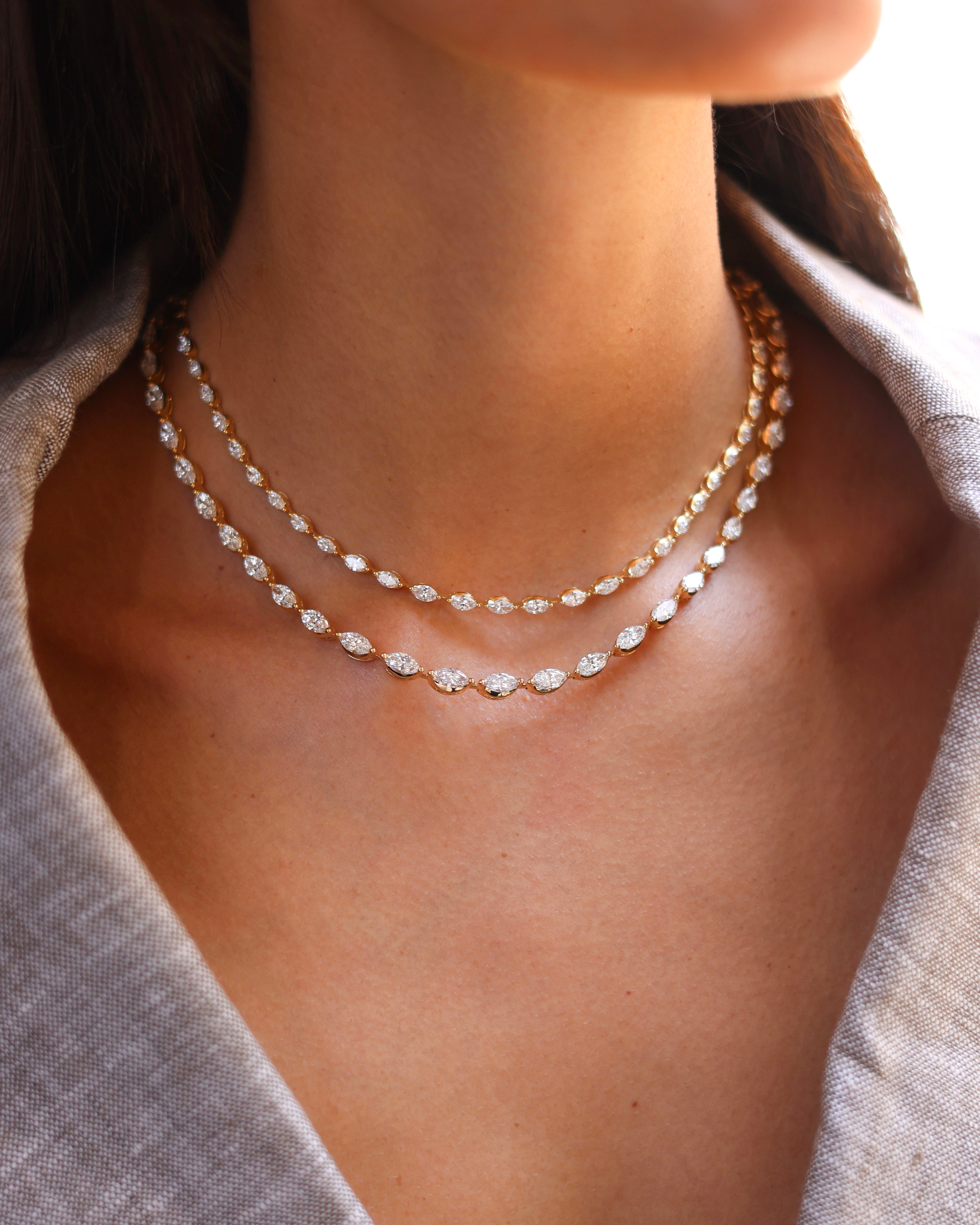The Luxe Elle Diamond Tennis Necklace