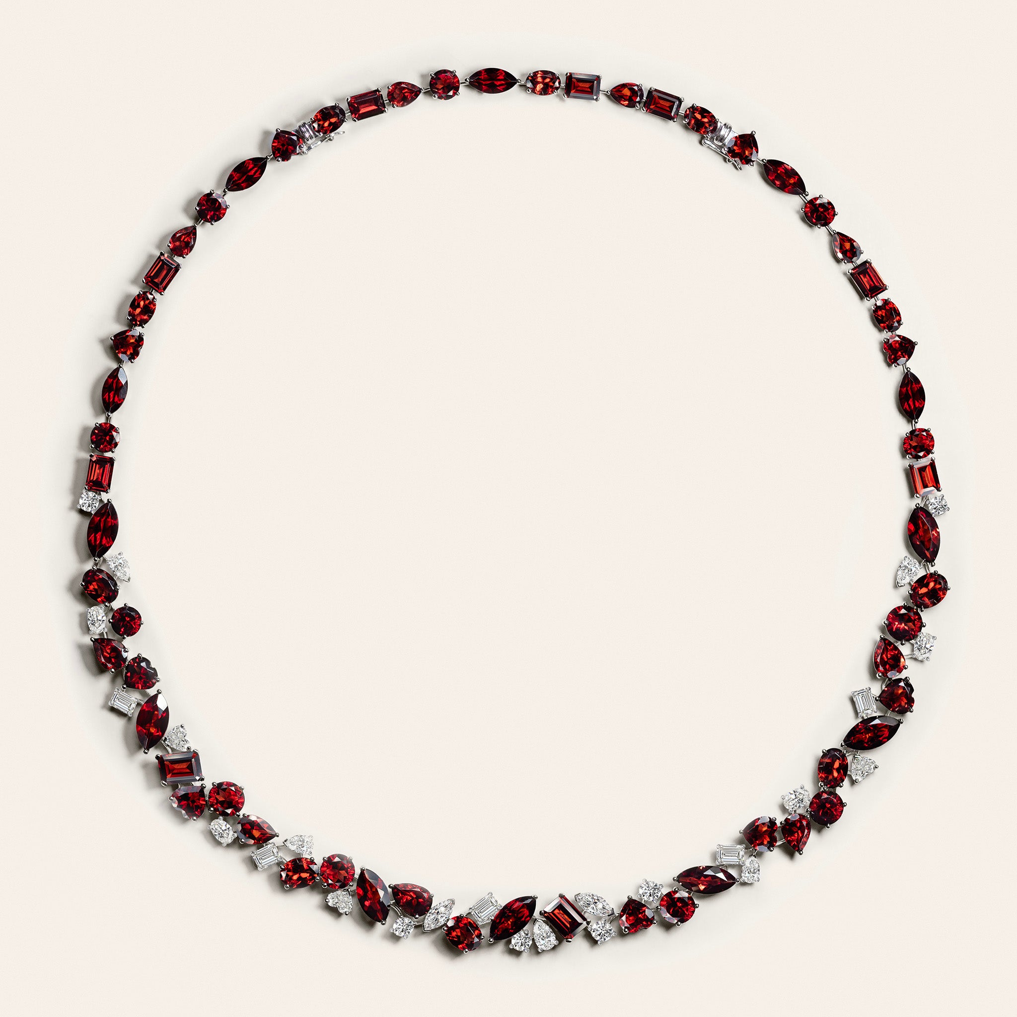 The Terre Rouge Multi-Shape Cluster Necklace