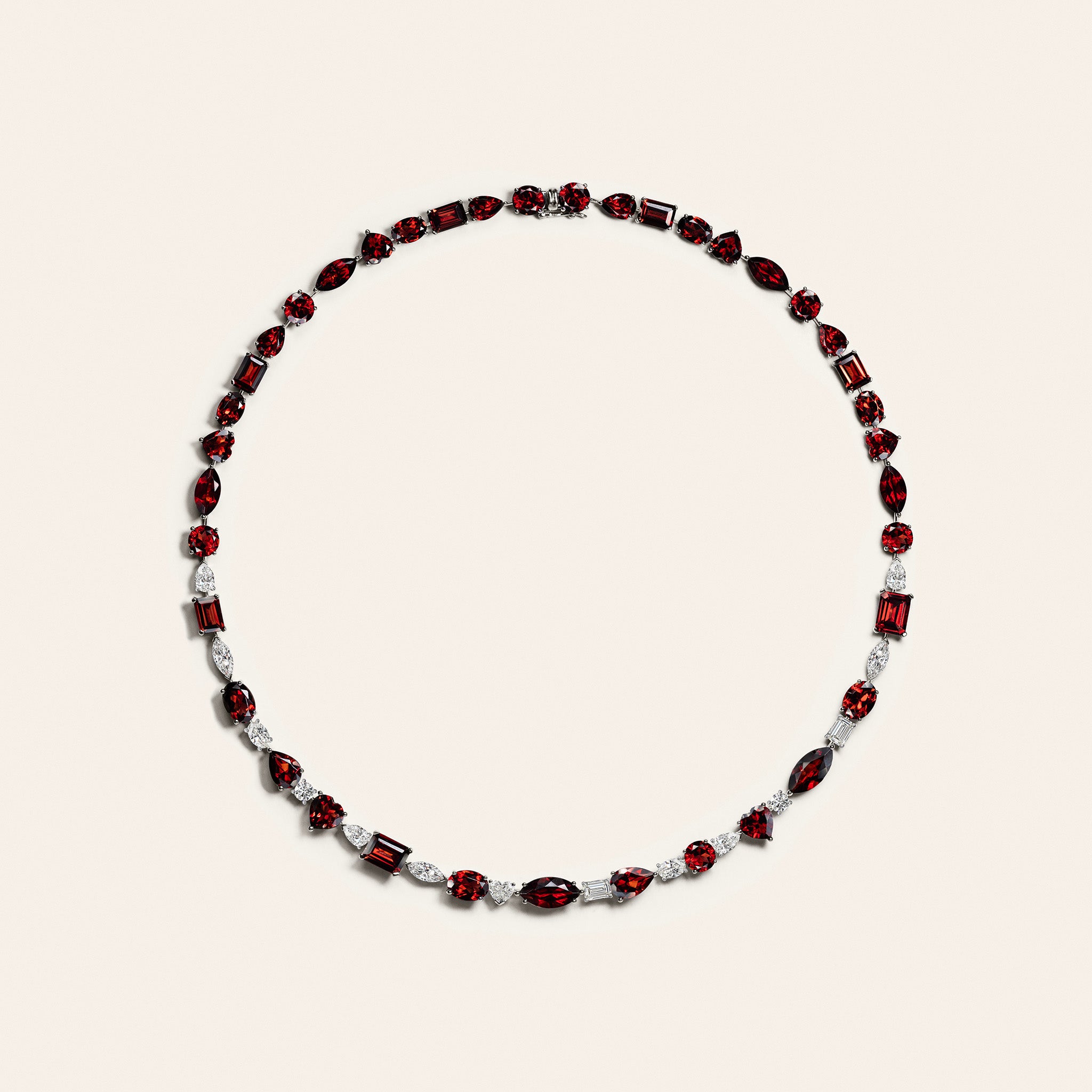 The Terre Rouge Multi-Shape East-West Necklace