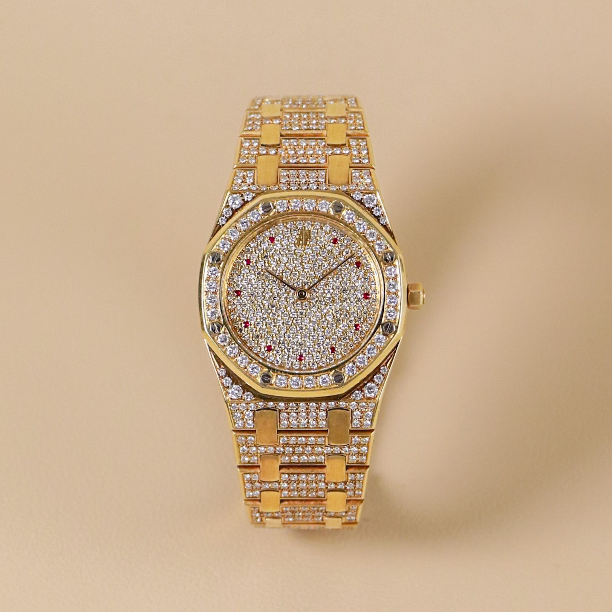 Audemars Piguet Royal Oak Pavé Diamond and Ruby-Set