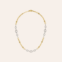 Cadence Lozenge Pave Chain Necklace
