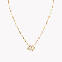 Double Glow Diamond Necklace