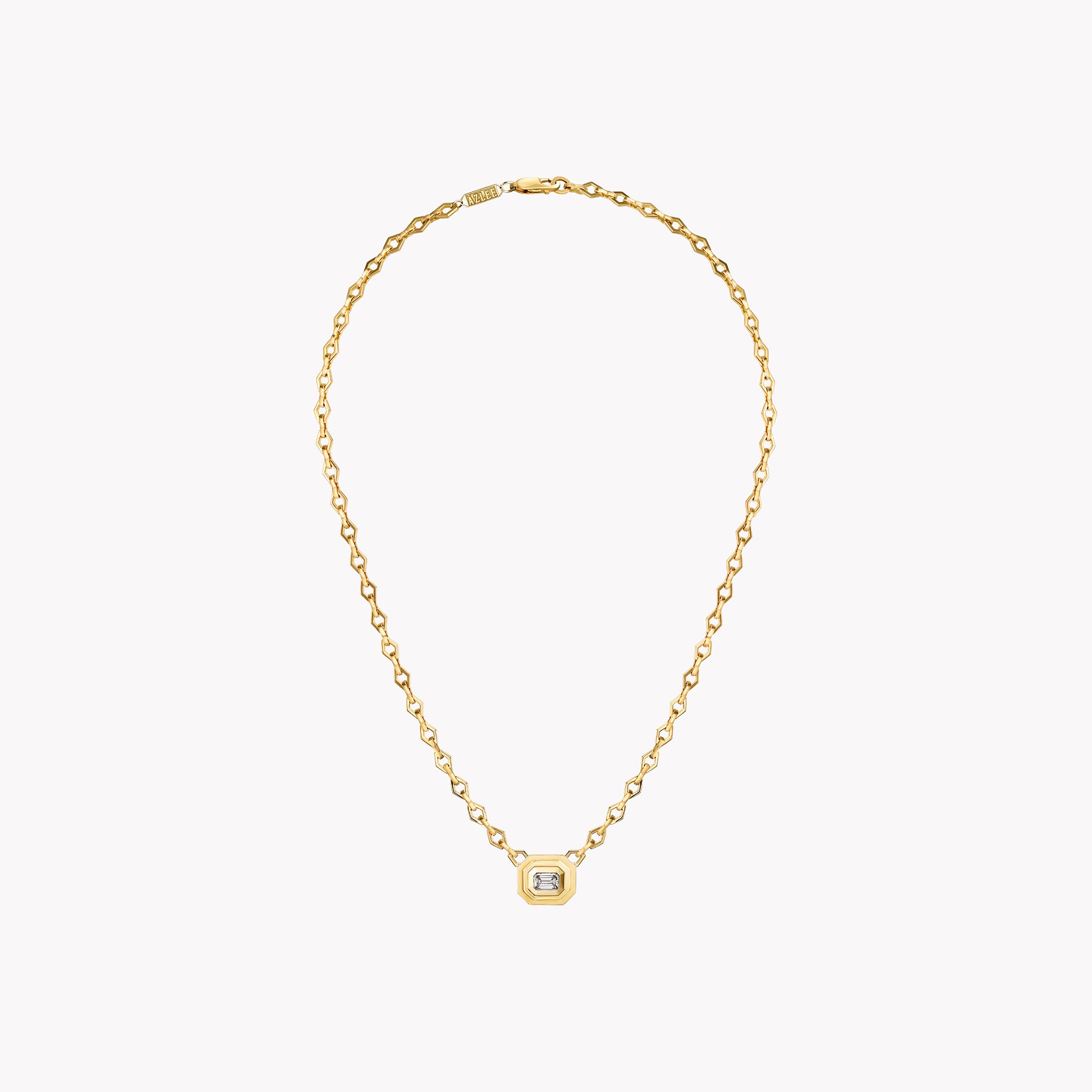 Staircase Diamond Chain Necklace