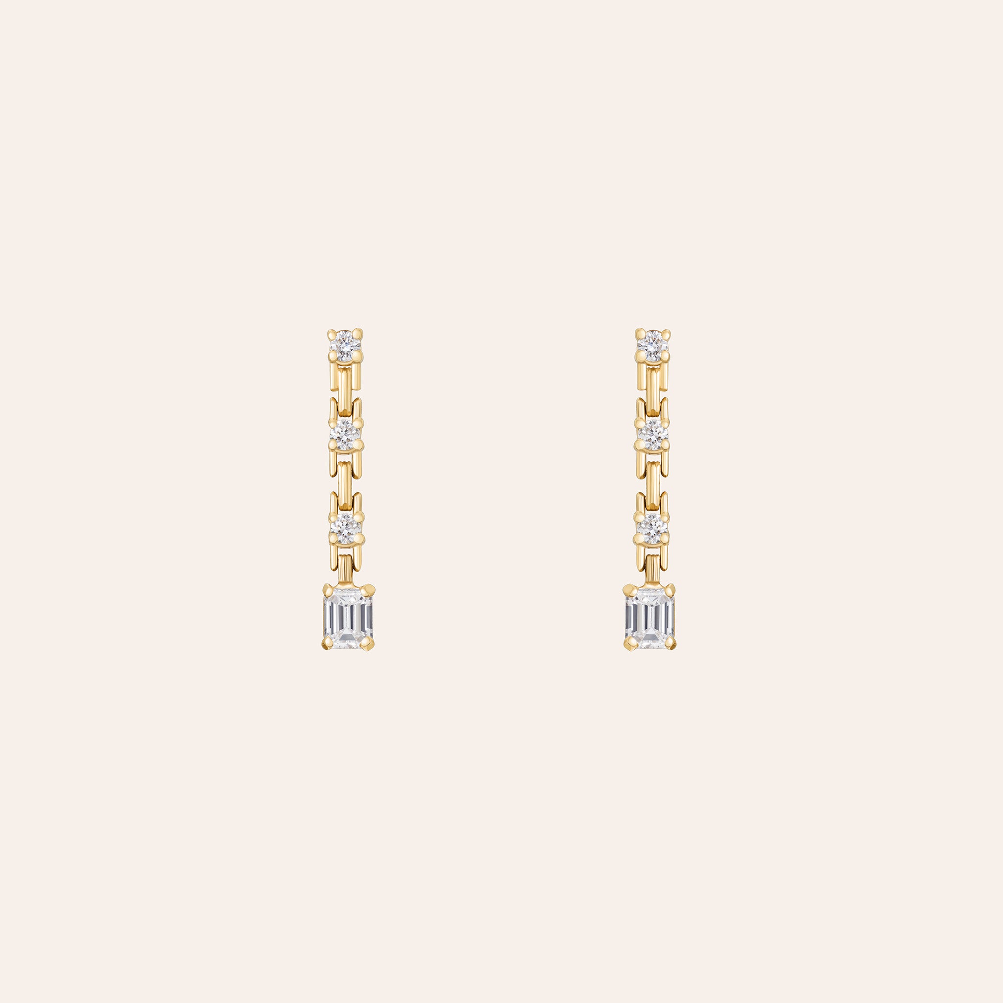 Pirouette Small Strand Diamond Earrings