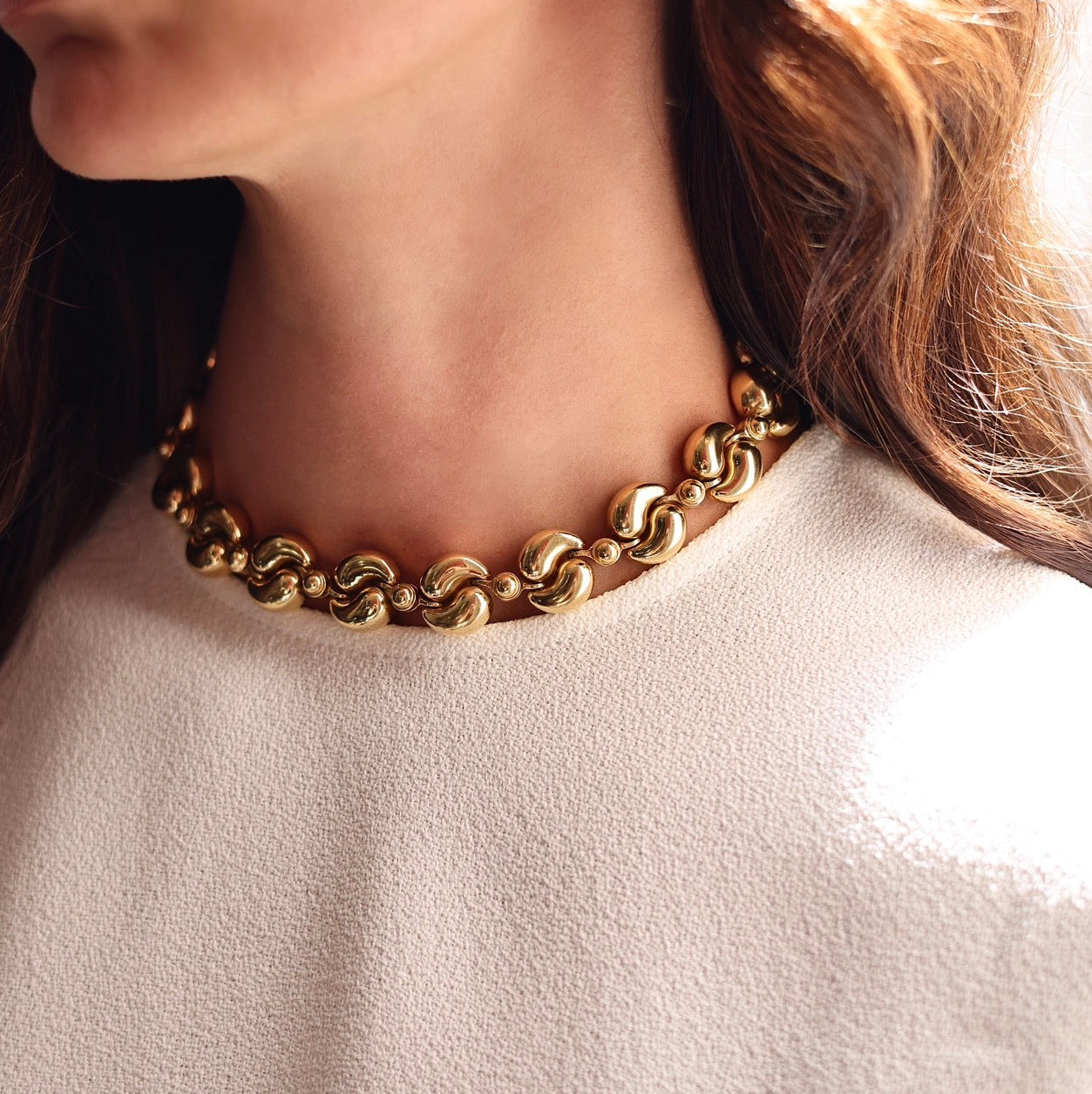 Vintage Swirl Necklace
