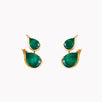 Ignite Emerald Double Earrings