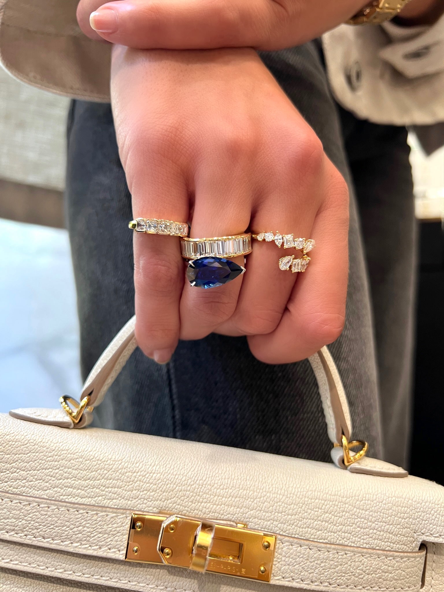 The Keira Blue Sapphire Ring