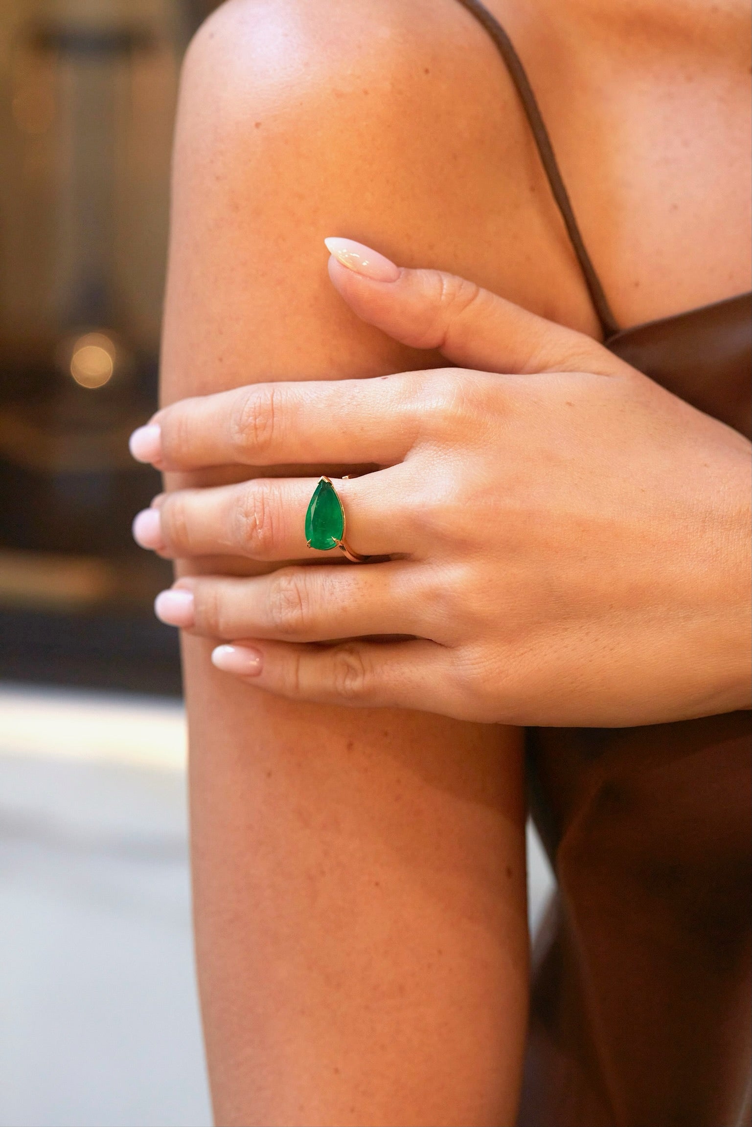 The Keira Emerald Ring