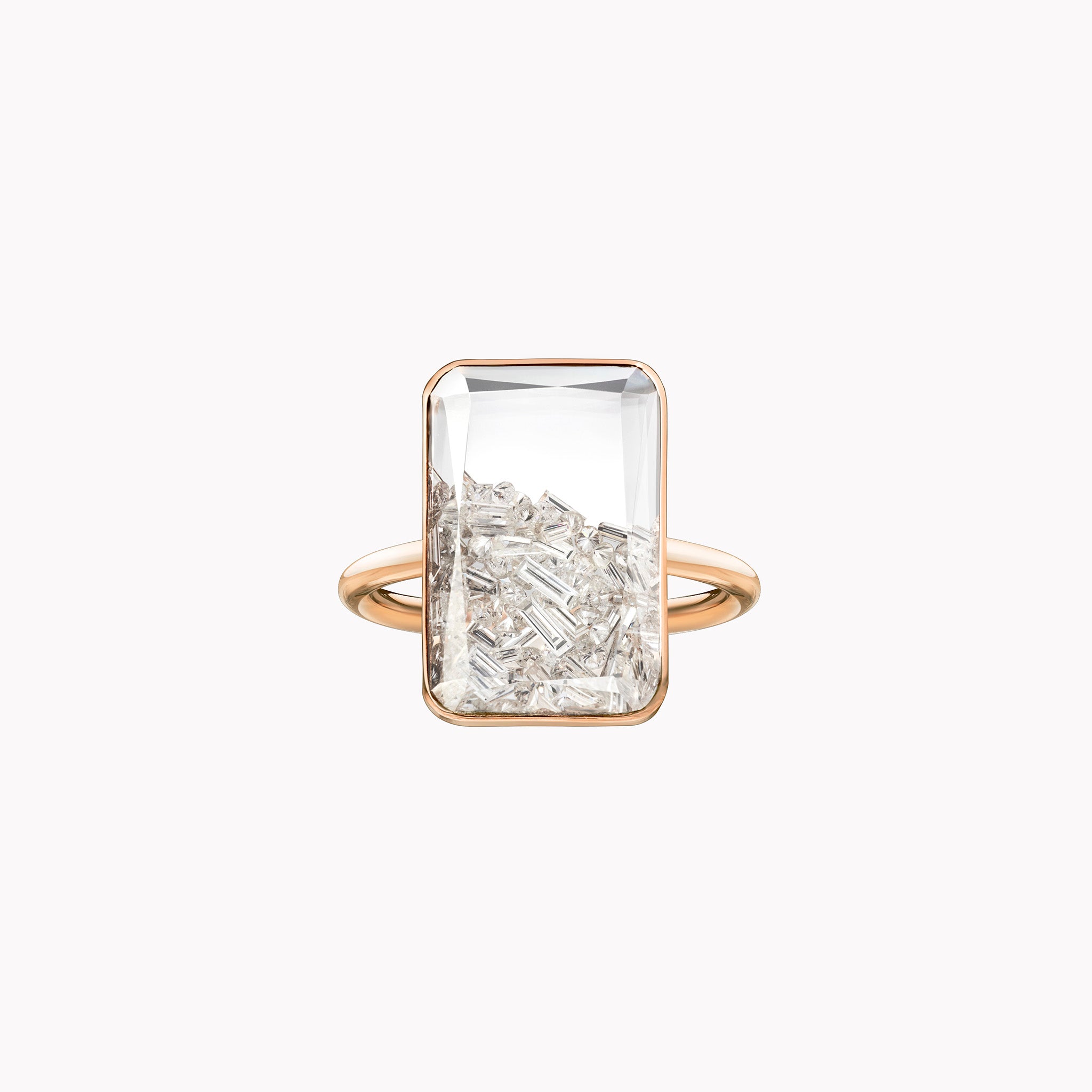 Kaleidoscope Diamond Shaker Ring