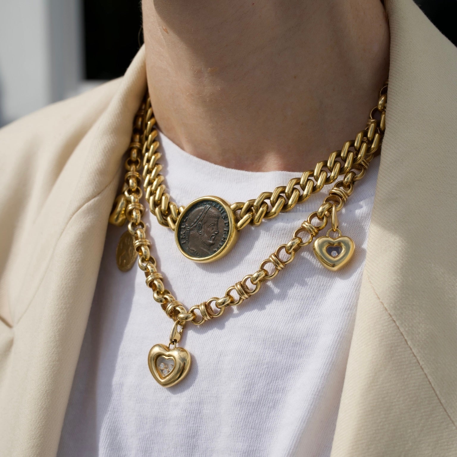 1970's Bvlgari Monete Large Coin Necklace