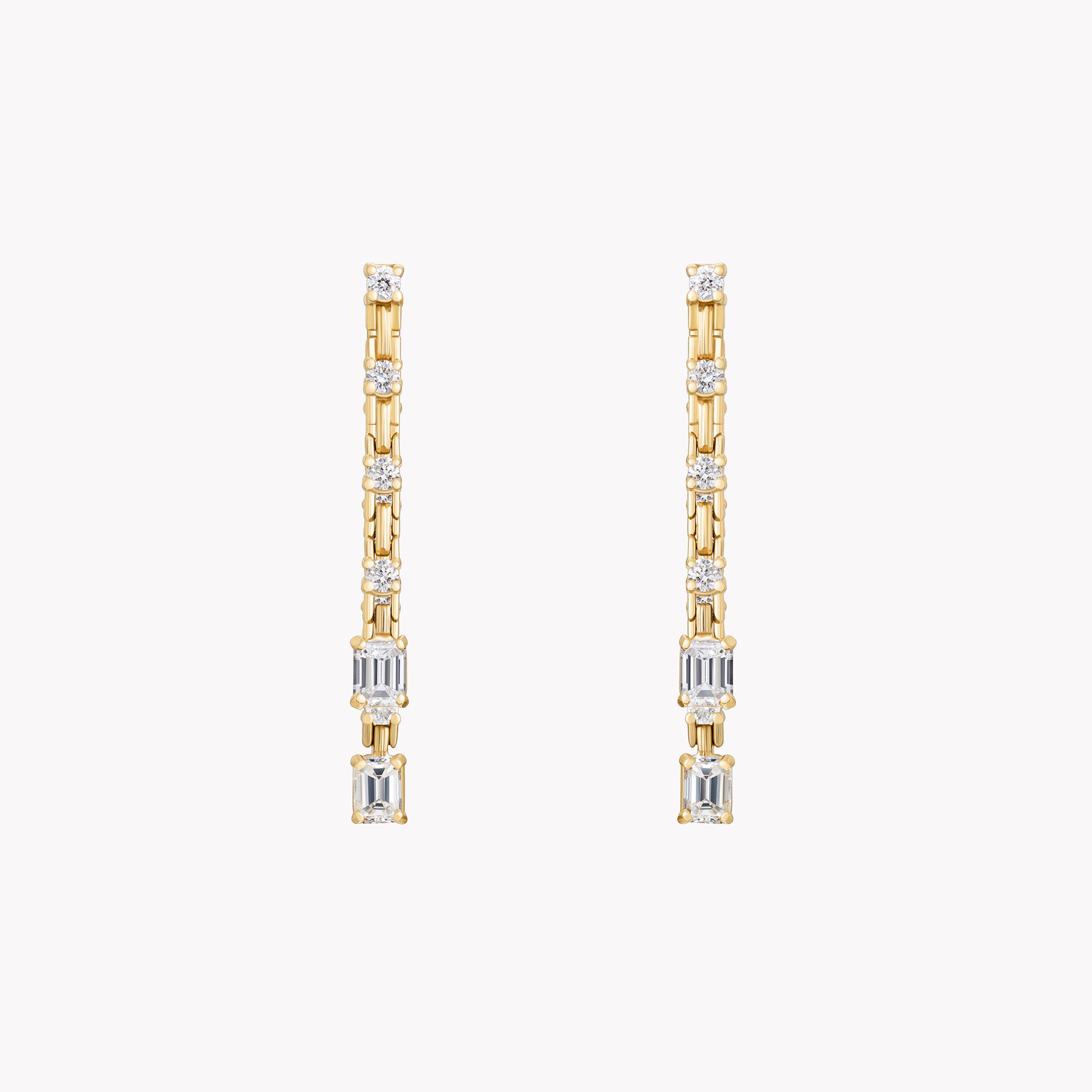 Pirouette Small Two-Strand Diamond Earrings