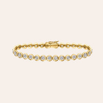 Bezel Set Round Tennis Bracelet