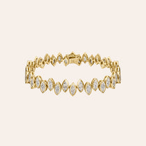The Ferra Bezel Set Diamond Tennis Bracelet