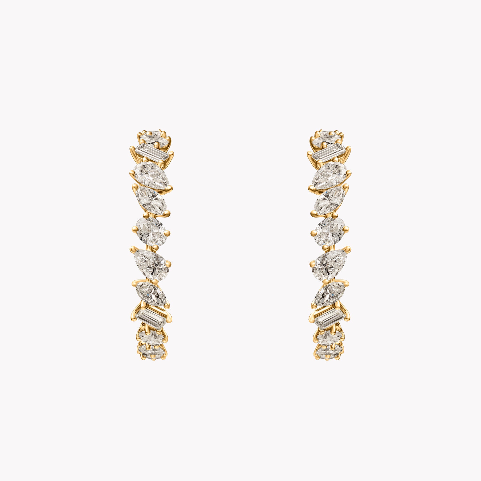 Luxe Multi-Shape Hoop Earrings