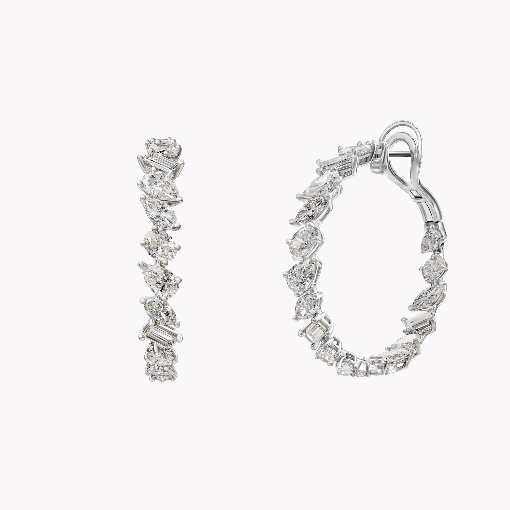 Luxe Multi-Shape Hoop Earrings