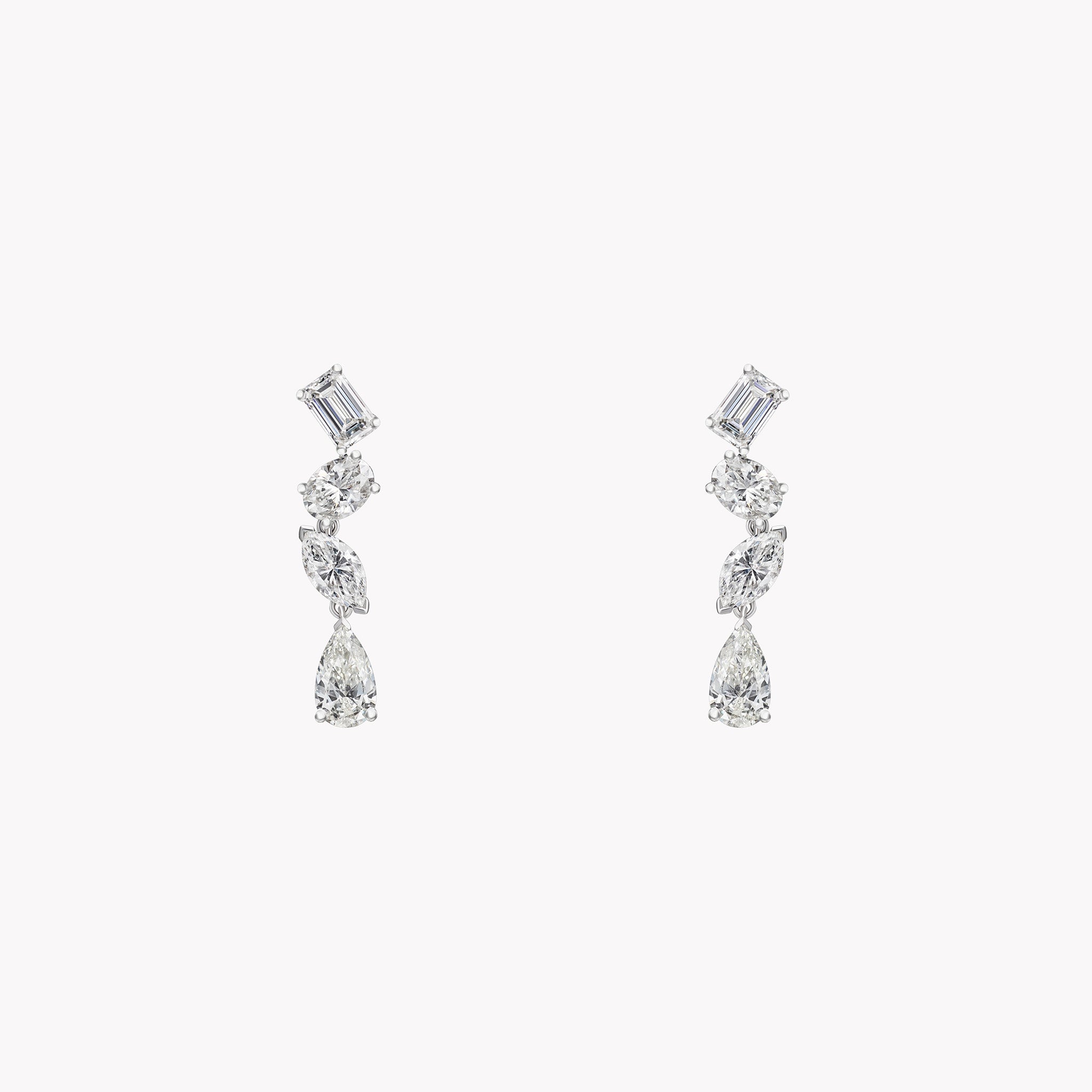 Medium Multi-Shape Drop Earrings