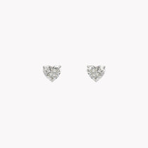 Heart Shape Diamond Studs