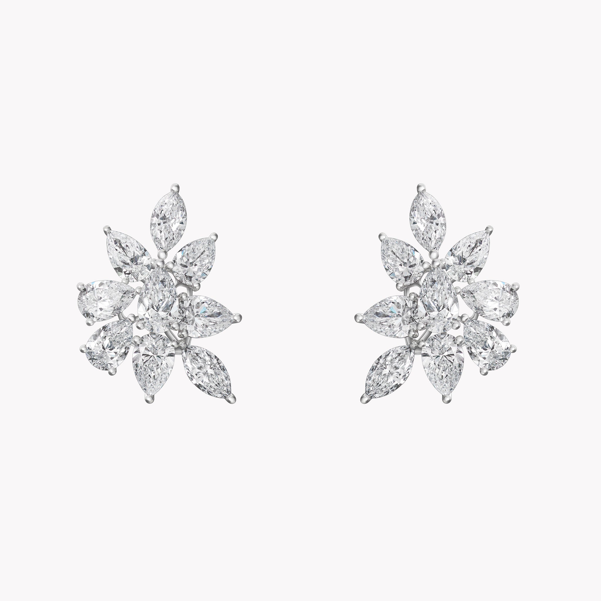 Lorelei Diamond Cluster Earrings