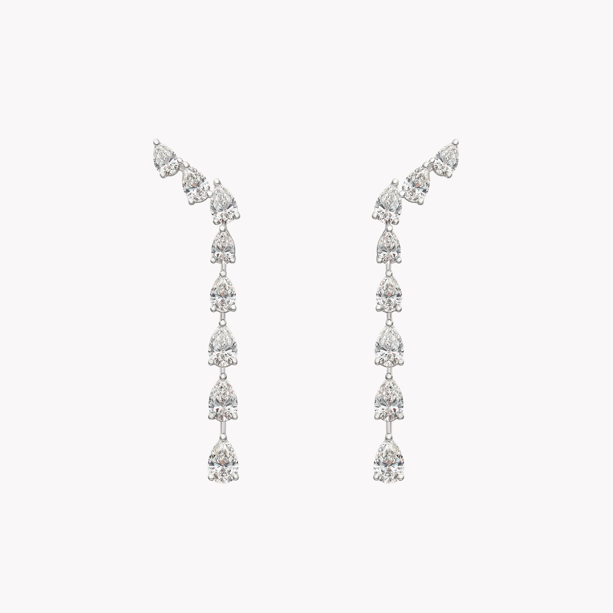 Wave Diamond Drop Luxe Earrings