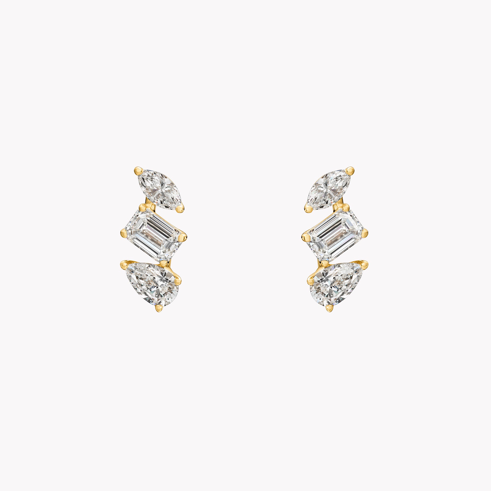 Luxe Fancy Shape Bar Studs