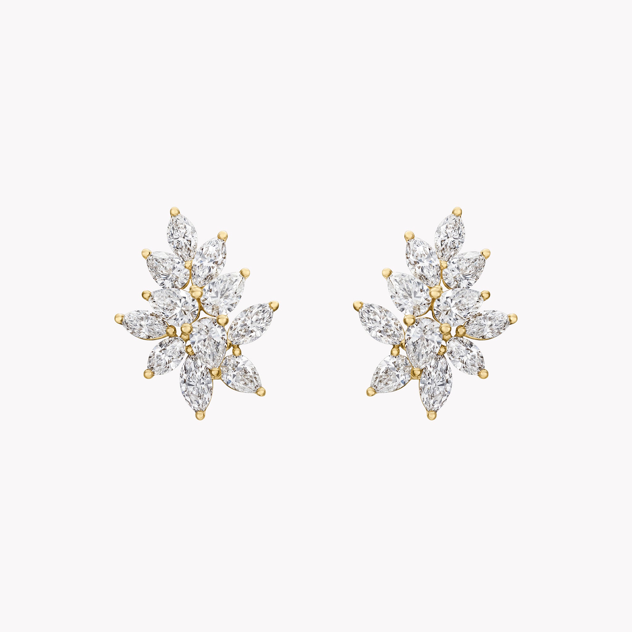 Diamond Cluster Earrings