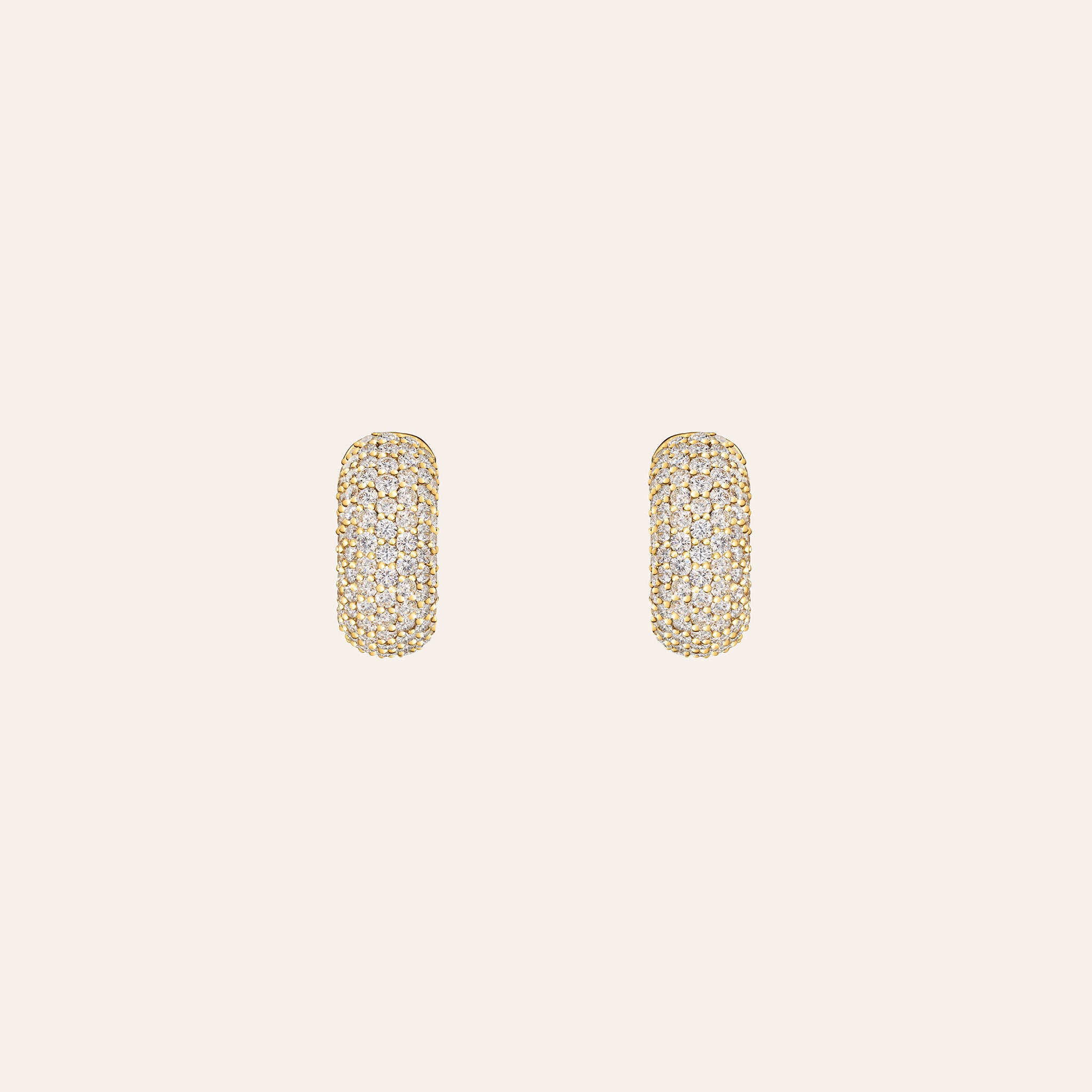Diamond Pavé Huggies
