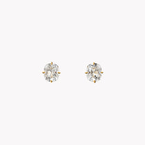 Antique Cushion Cut  Diamond Studs