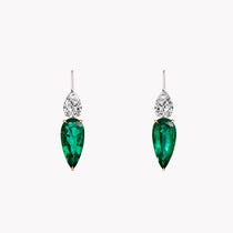 The Maeve Emerald & Diamond Earrings