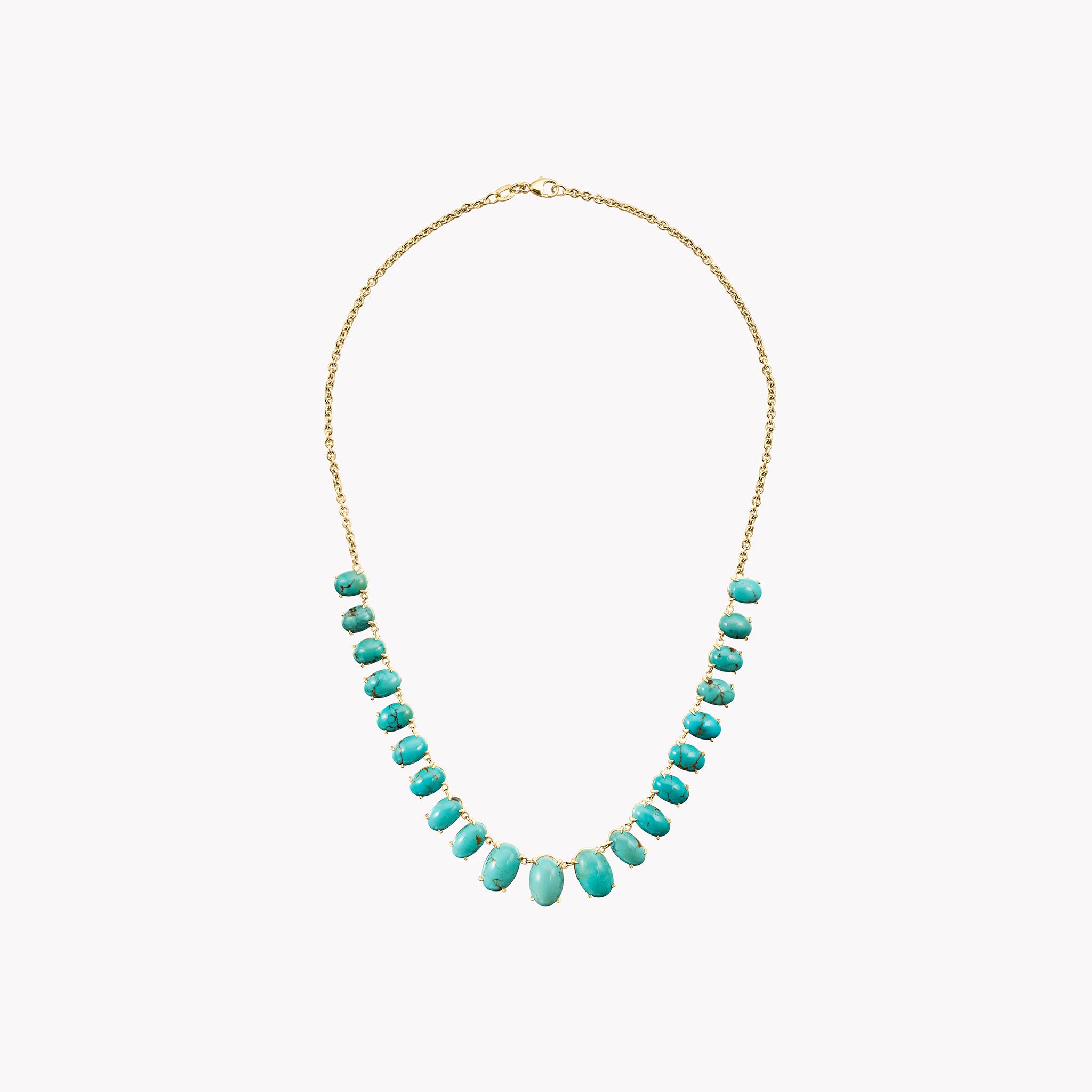 The Lena Oval Turquoise Necklace