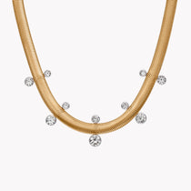 Feelings Round Brilliant Diamond Necklace