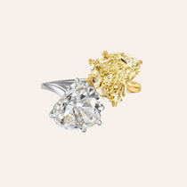 The Heart Duo Fancy Yellow & Diamond Ring