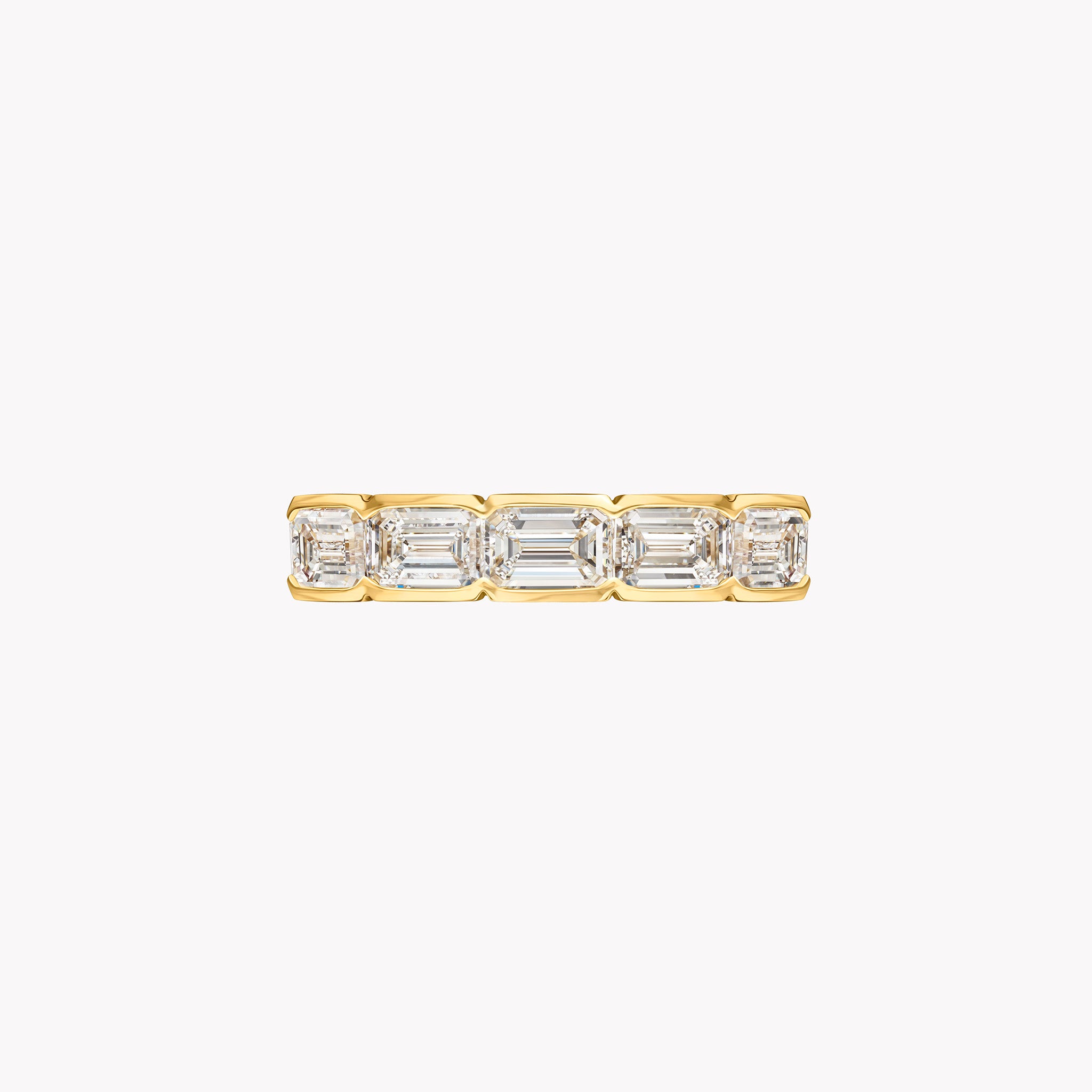 The Alexa East-West Emerald Cut Half Band .50