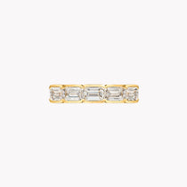 The Alexa East-West Emerald Cut Half Band .50