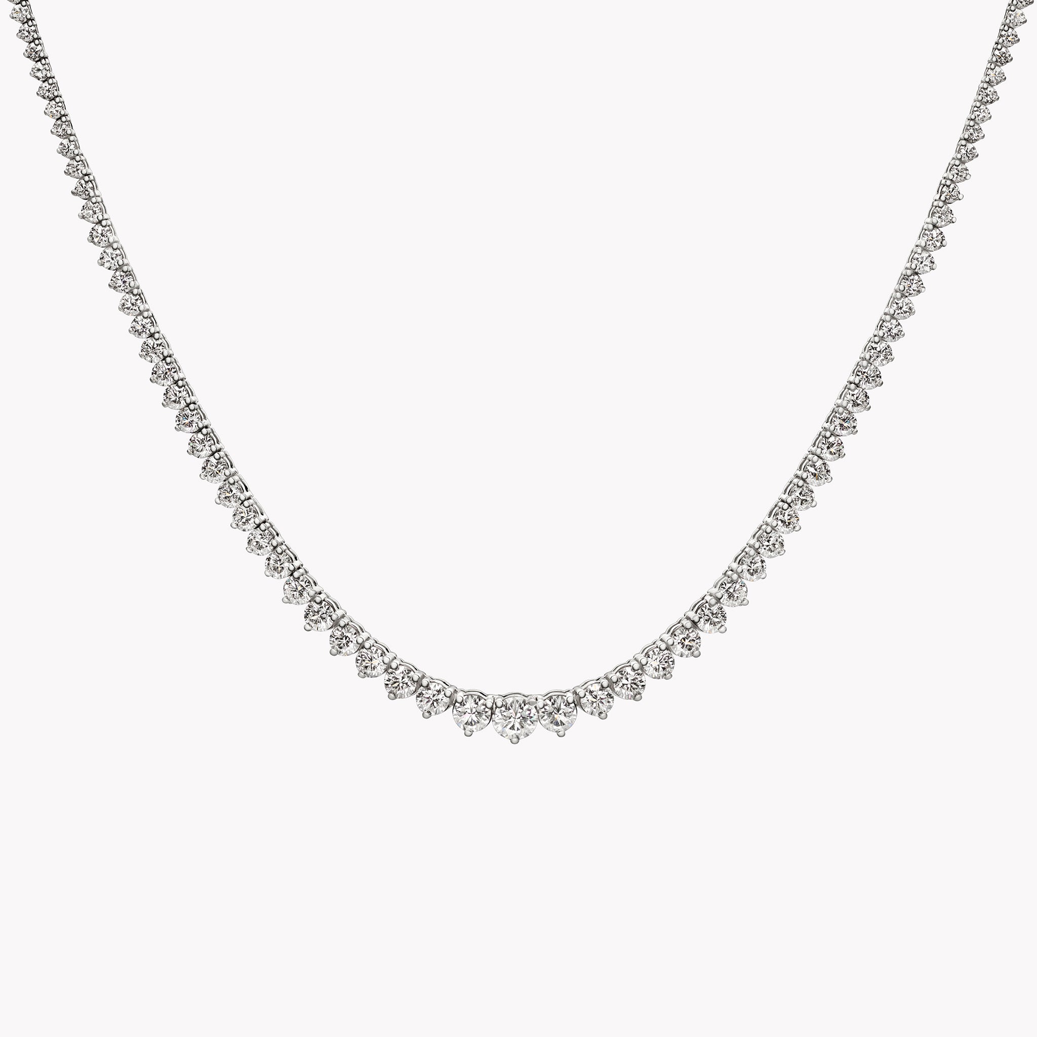 Graduated Diamond Chain Material Good | Large Graduated Diamond Necklace