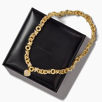 Vintage Bvlgari Diamond Doppio Cuore Heart Necklace