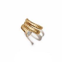 Vintage Bvlgari Diamond Tubogas Ring