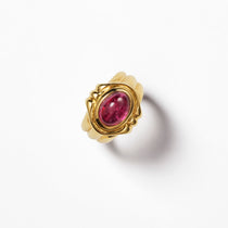 Vintage Bvlgari 1980's Cabochon Tourmaline Ring